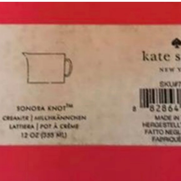 Kate Spade Sonora Knot creamer milk holder gravy boat nwt - Picture 7 of 8